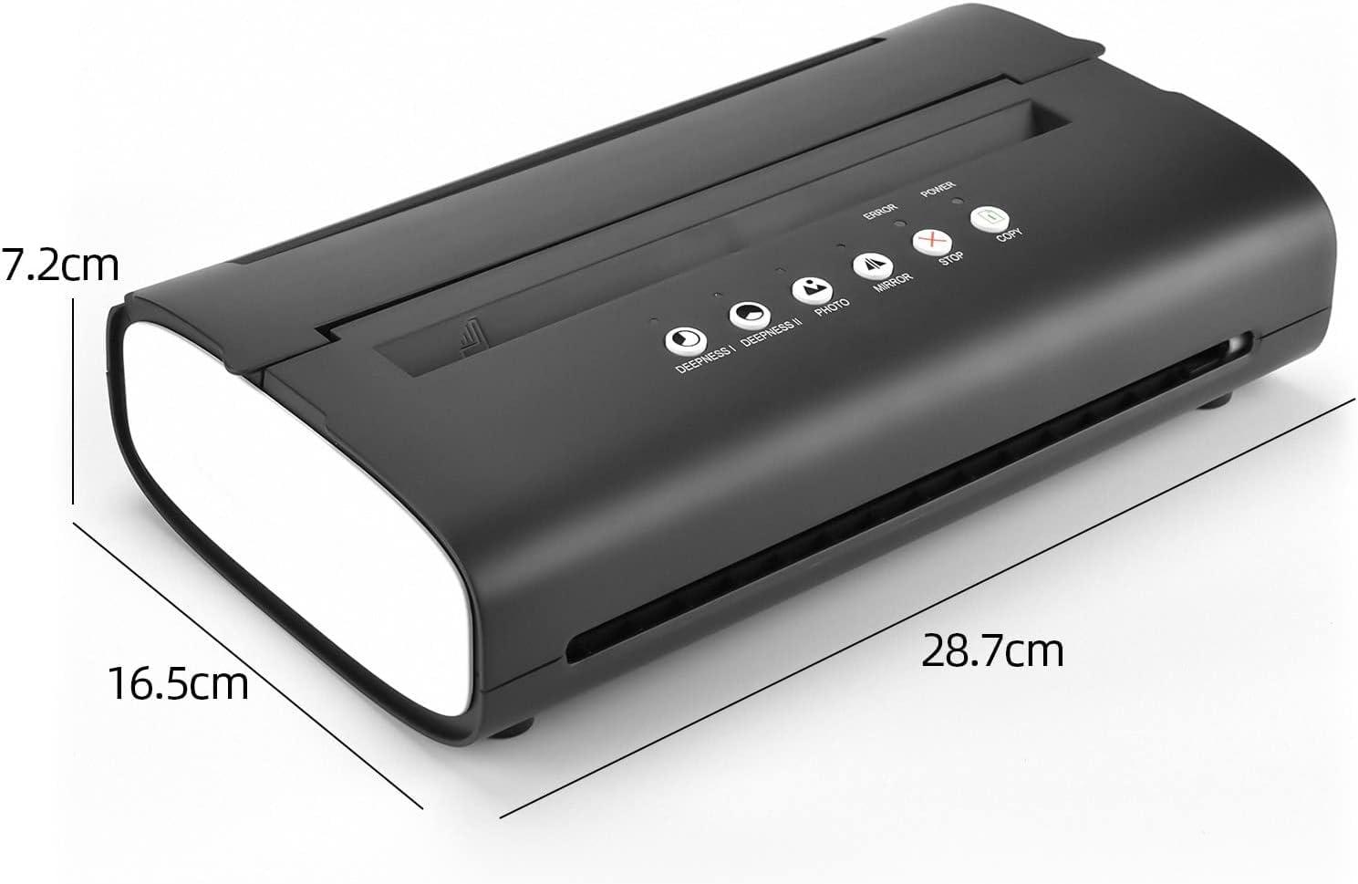 HDCCDM HDCCDM Portable Tattoo Stencil Printer, Tattoo Transfer Thermal Copier Machine, Rechargeable Mini Printer 2023 Update Version, Compatible for iOS Phone