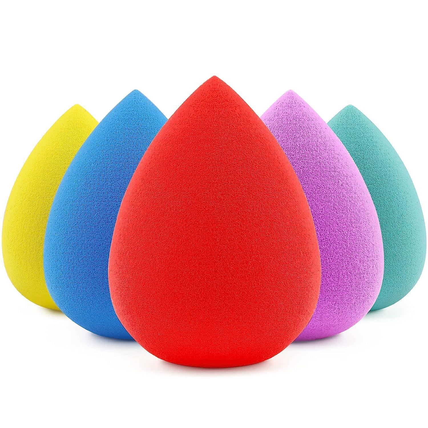 Generic 5 Pcs Makeup Sponges Set, Foundation Blending Paw Paw Sponge, Latex Free Beauty Sponges Flawless for Liquid, Cream, and Powder, Boun Boun Sponges, Multi-colored Makeup Sponges