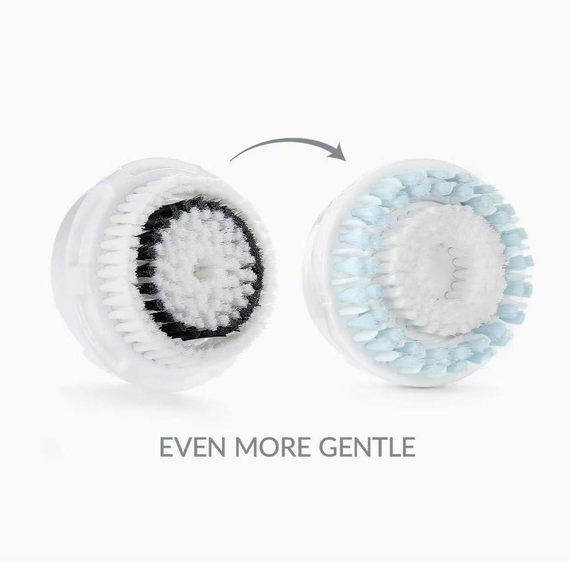 Clarisonic Clarisonic New Sensitive Facial Cleansing Brush Head Replacement | Compatible with Mia 1, Mia 2, Mia Fit, | Same as The Pictures (2Count)