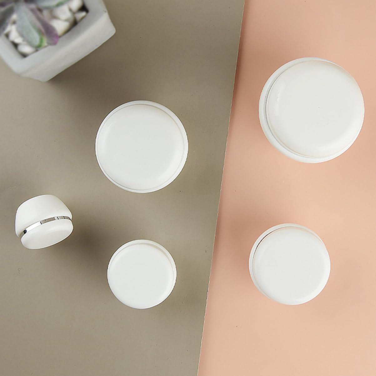 Baluue Baluue 10Pcs Silver Rim Cream Jars Skincare Sub Container for Body Butter Multi-Use Face Cream Package Holders