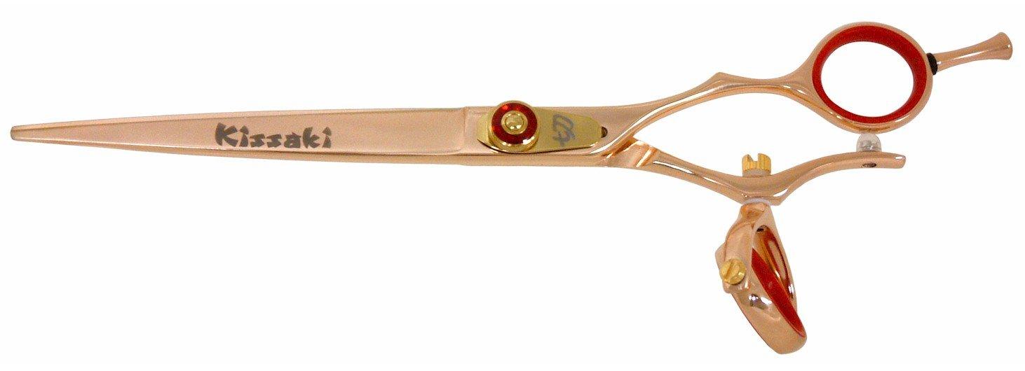 Kissaki Kissaki Hair Scissors Gokatana 7.0 inches Double Swivel Rose Gold R Titanium Hair Cutting Shears