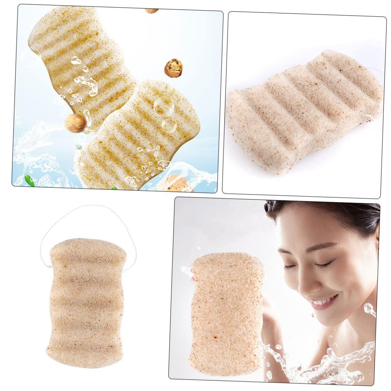 Beavorty Beavorty 1pc Bath Cotton Cleaning Sponges Powder Puffs Facial Sponges Facial Tools Bath Sponge Duster Seep Damp Skin Care Tools Face Wash Cosmetics Pads Facial Cleaning Sponge Gum