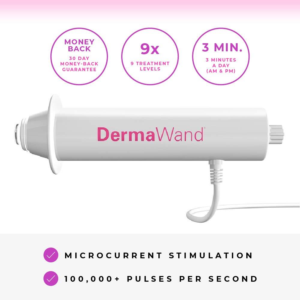 DermaWand Derma Wand Anti-Aging System - Portable Handheld Skincare Therapy Machine- Argon/Neon