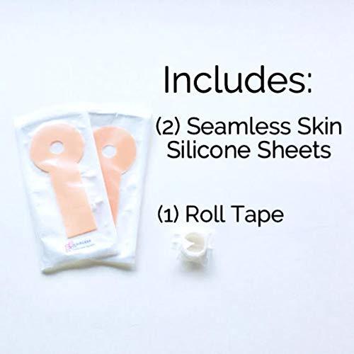 Seamless Skin SEAMLESS SKIN Scar Removal Treatment System (Set of 2) Silicone Gel Sheets - Mastopexy Areopexy Recovery - Breast Anchor Lift For Post Op Surgery & Stretch Marks Reducer