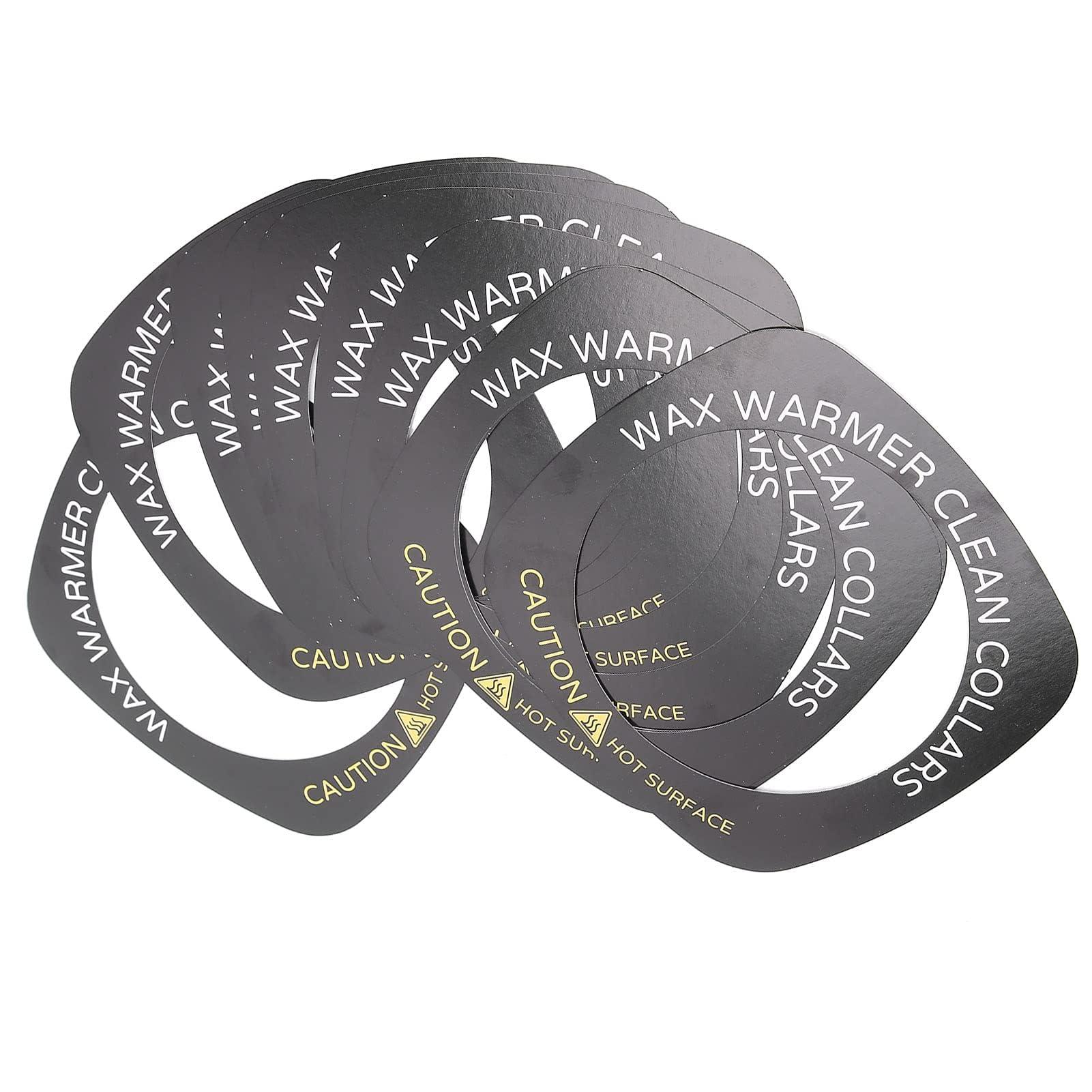 Brrnoo 10pcs Professional Wax Warmer Collar, Wax Heater Protective Ring Accessory for Most Standard Size Wax Heaters (Square)