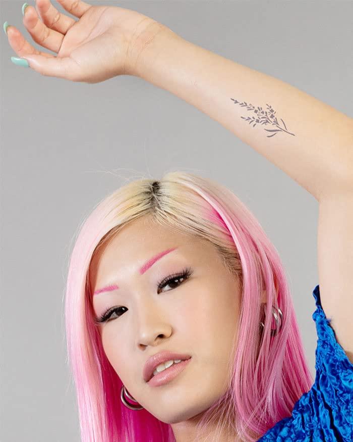 inkbox Inkbox Temporary Tattoos, Semi-Permanent Tattoo, One Premium Easy Long Lasting, Water-Resistant Temp Tattoo with For Now Ink - Lasts 1-2 Weeks, Lafant, 3 x 3 in