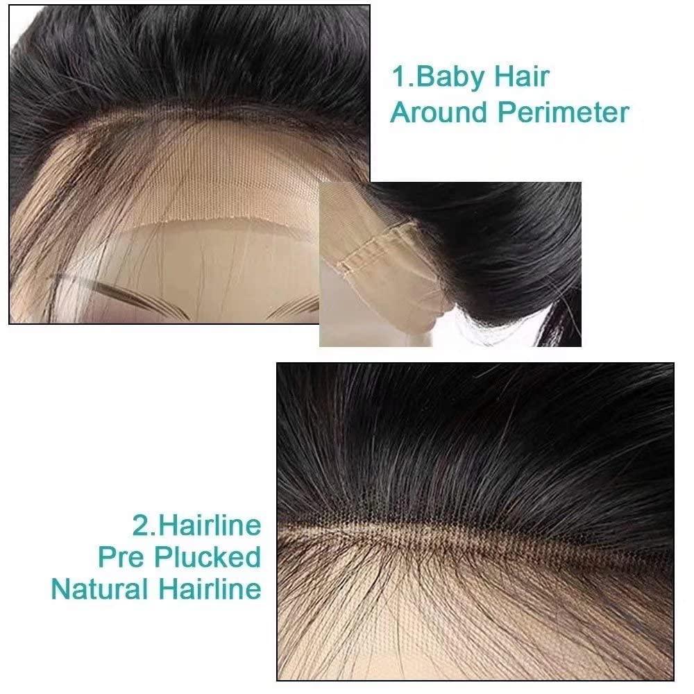 oulaer oulaer Straight Bob Wig 13x4 Lace Front Wig Human Hair Pre Plucked Bleached Knots Cut Wear Go Glueless Wigs Ntaural Hairline HD Lace Wig Yaki Straight Bob Wig 150% Density 12Inch