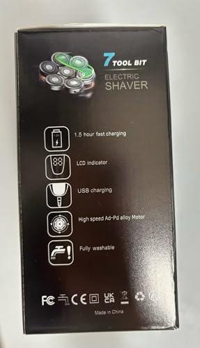 CHLANT Head Shaver for Bald Men 7D, Bald Head Shavers for Men Wet&Dry,CHLANT 5-in-1 Electric Head Shaver for Men Head Razor Cordless Rechargeable Waterproof, Electric Razor for Men Rotary Shaver Grooming Kit
