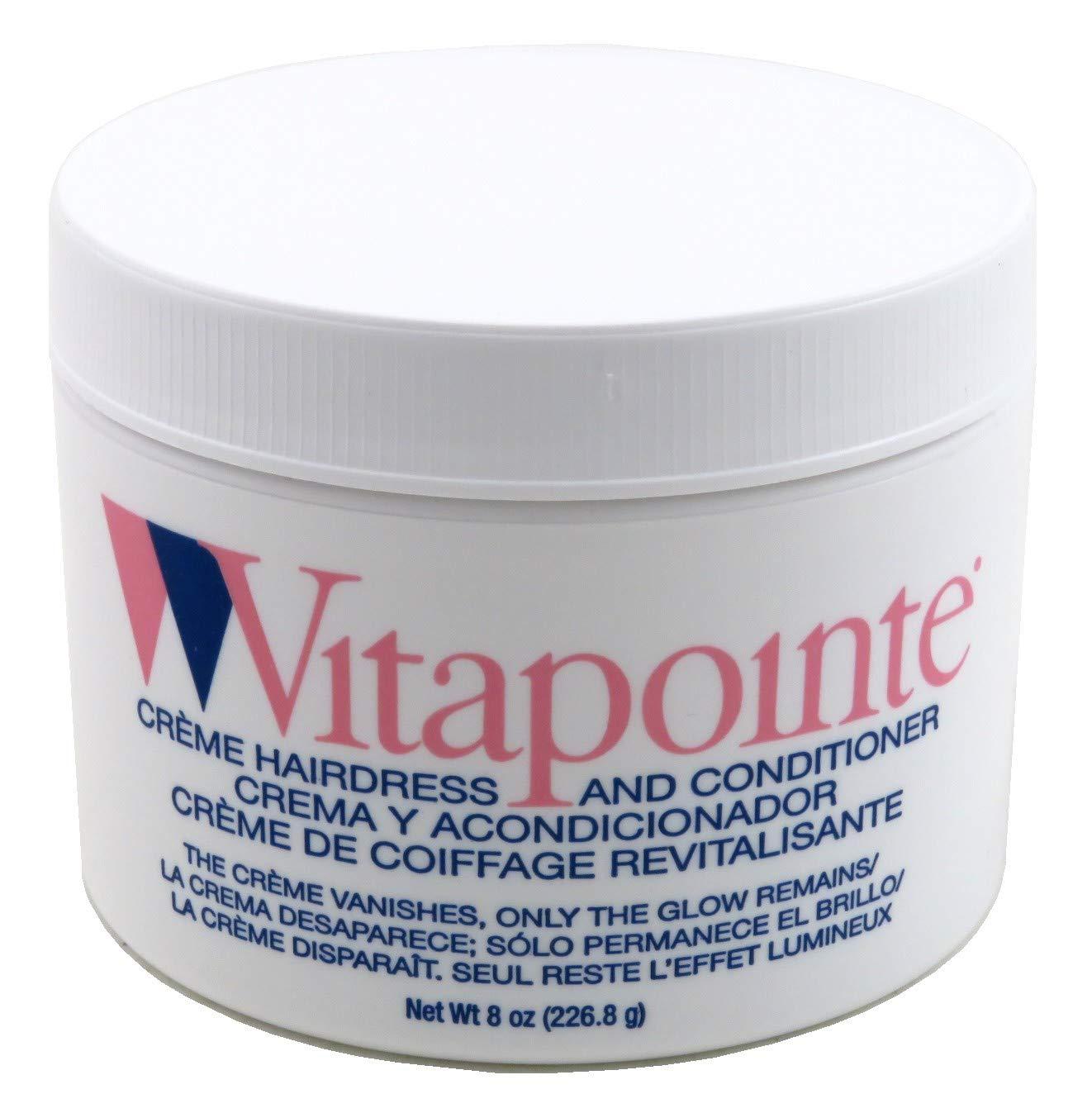 VITAPOINTE Vitapointe Creme Hairdress & Conditioner Jar 8 Ounce (235ml) (2 Pack)