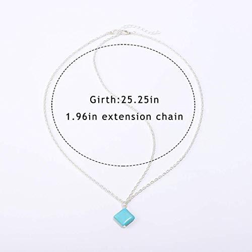 Bomine Bomine Boho Head Chain Forehead Turquoise Hair Chain Festival Headpieces Hair Acessories for Women and Girls (Silver)