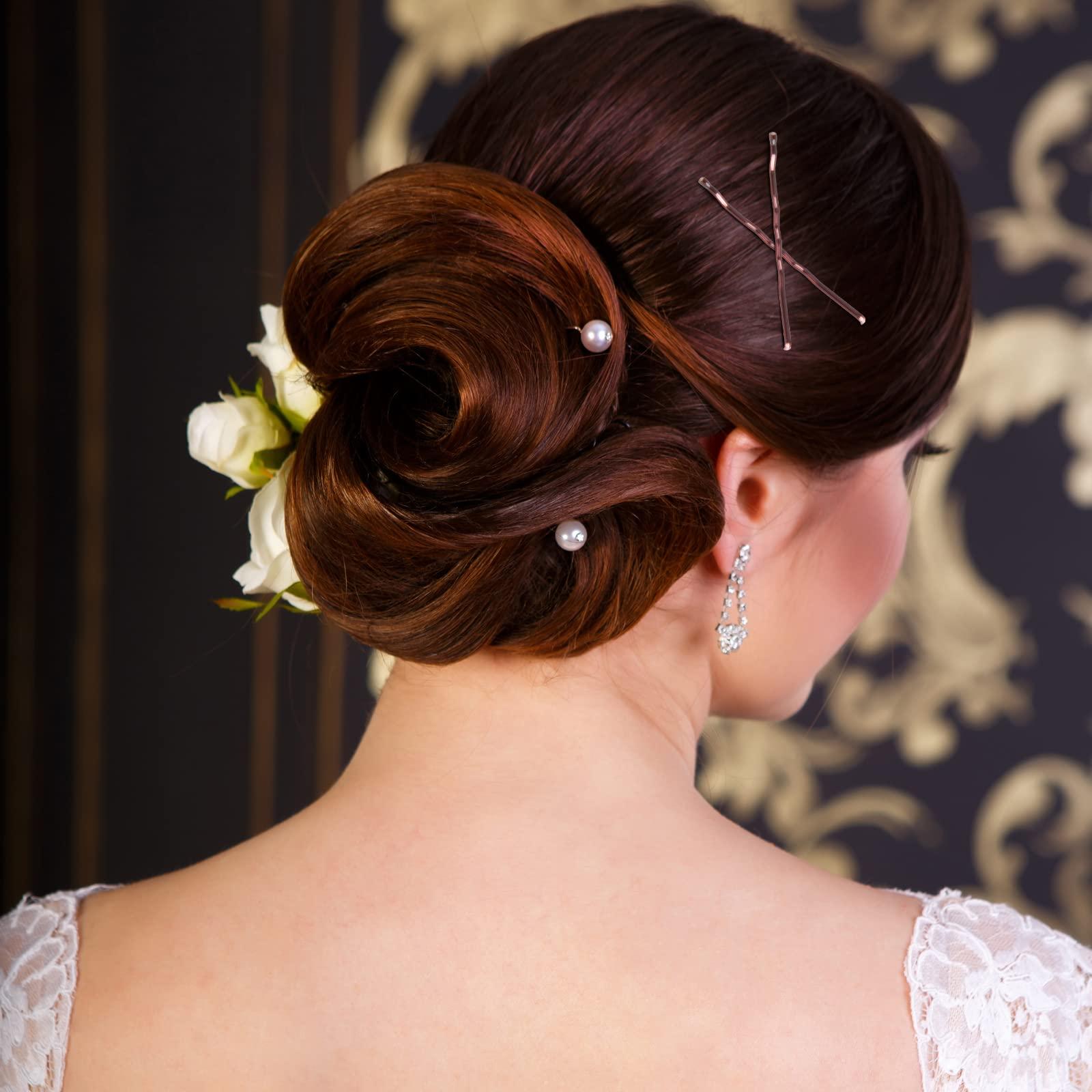 MIAHART MIAHART 200 Pcs Hair Pins Brown Bobby Pins for Hair 2 Inches Hairclips for Girls Women Salon Hairdressing Hair Accessories