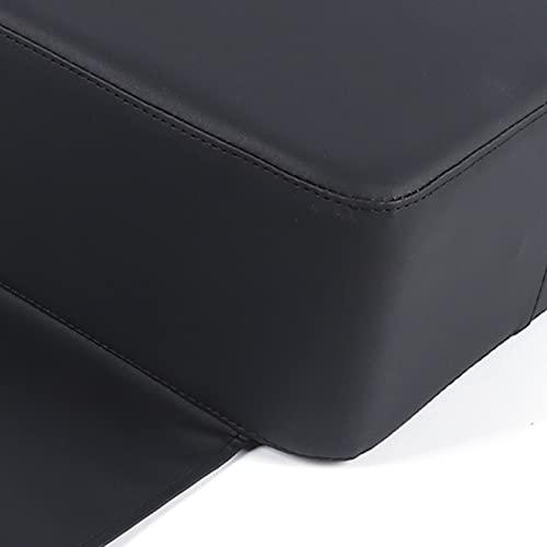 YIYIBYUS YIYIBYUS Black Barber Salon Child Booster Seat, 13.5cm Thick Leather Cushion Hair Styling Nail Salon Equipment Hair Salon, Nail Salon