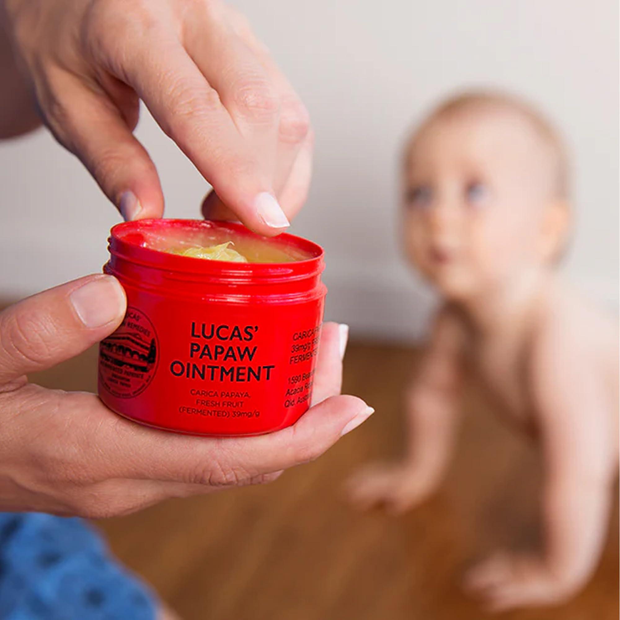 Treats from Home Lucas Pawpaw Lip Ointment, Lucas Pawpaw Cream, Lucas Pawpaw Ointment for Lips & Dry Skin (75g)