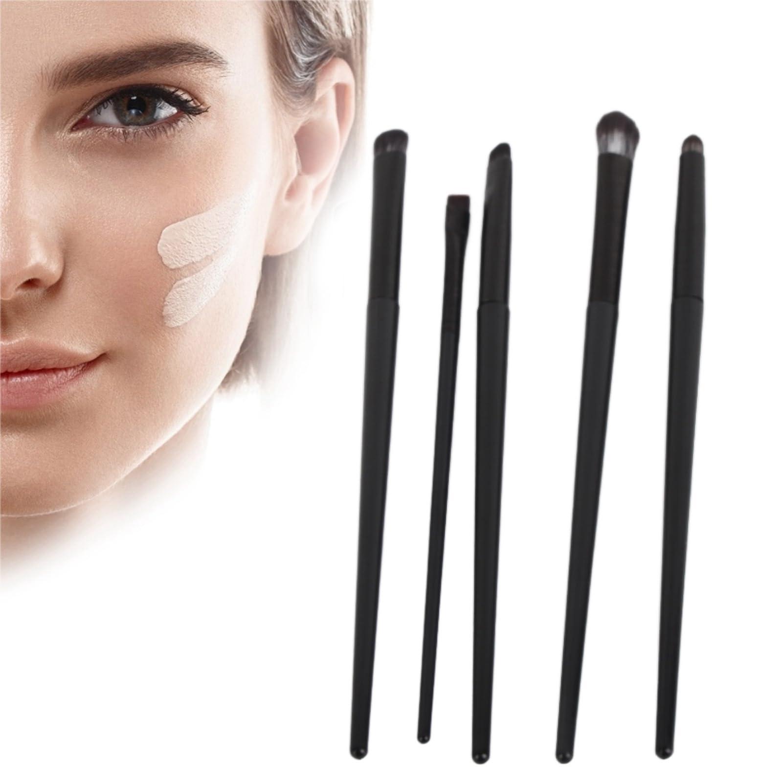OPPWONG Brush, Smudger Smudge Brush Smudge Makeup Brush 5pcs Professional Soft Eye Cosmetic Angled Brush Kit for Home