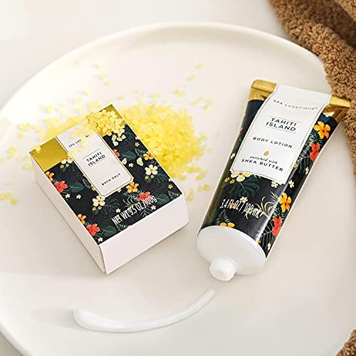 spa luxetique Spa Luxetique Spa Gift Baskets for Women - 8pcs Yellow Gifts for Women, Womens Gifts Includes Body Lotion, Bubble Bath, Bath Sets for Women Gift, Mothers Day Gifts for Mom