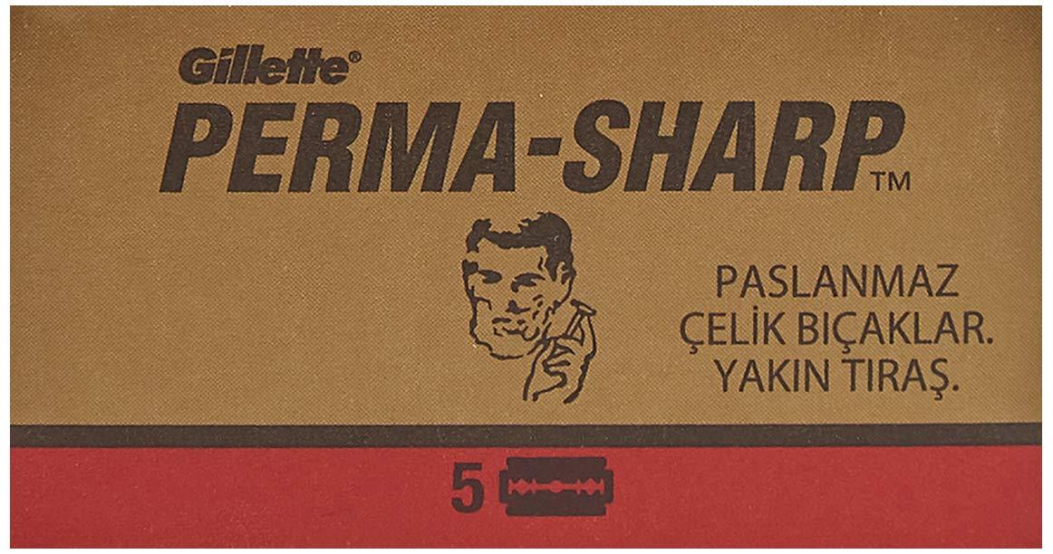 Procter & Gamble Perma-Sharp Double Edge Safety Razor Blades, 100 Count, 20 Count (Pack of 5)