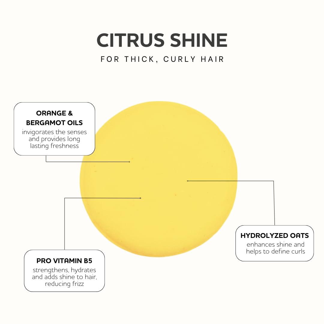 Jack59 Jack59 Solid Shampoo Bars for Thick Curly Hair, Soap Bar with Orange and Bergamot Essential Oils pH Balanced, Color Safe, Vegan Organic Shampoo Bar, Citrus Shine 3 oz