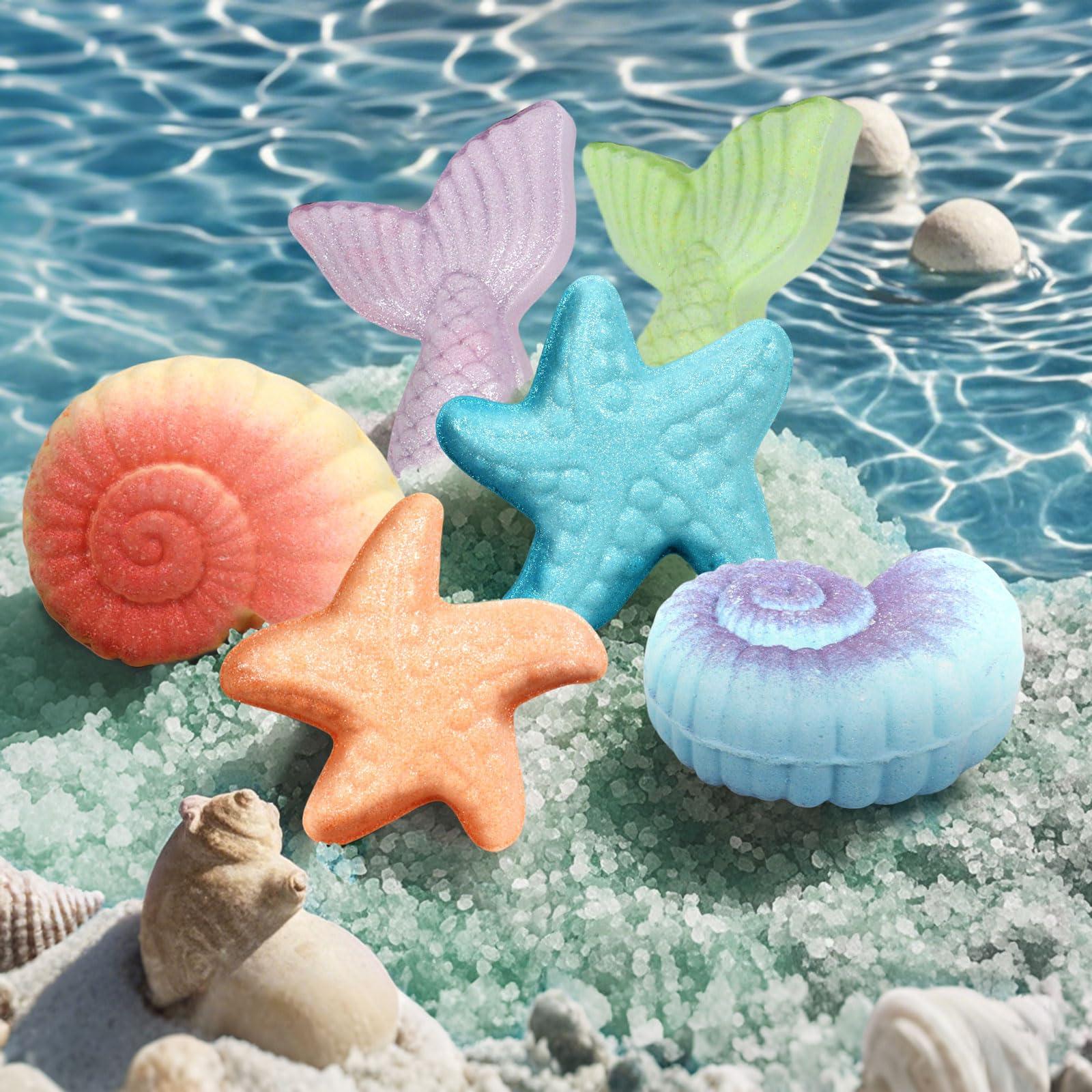 iHave Bath Bombs for Kids, Magical Mermaid Bath Bomb Gifts for Kids Bath Bombs for Girls and Boys