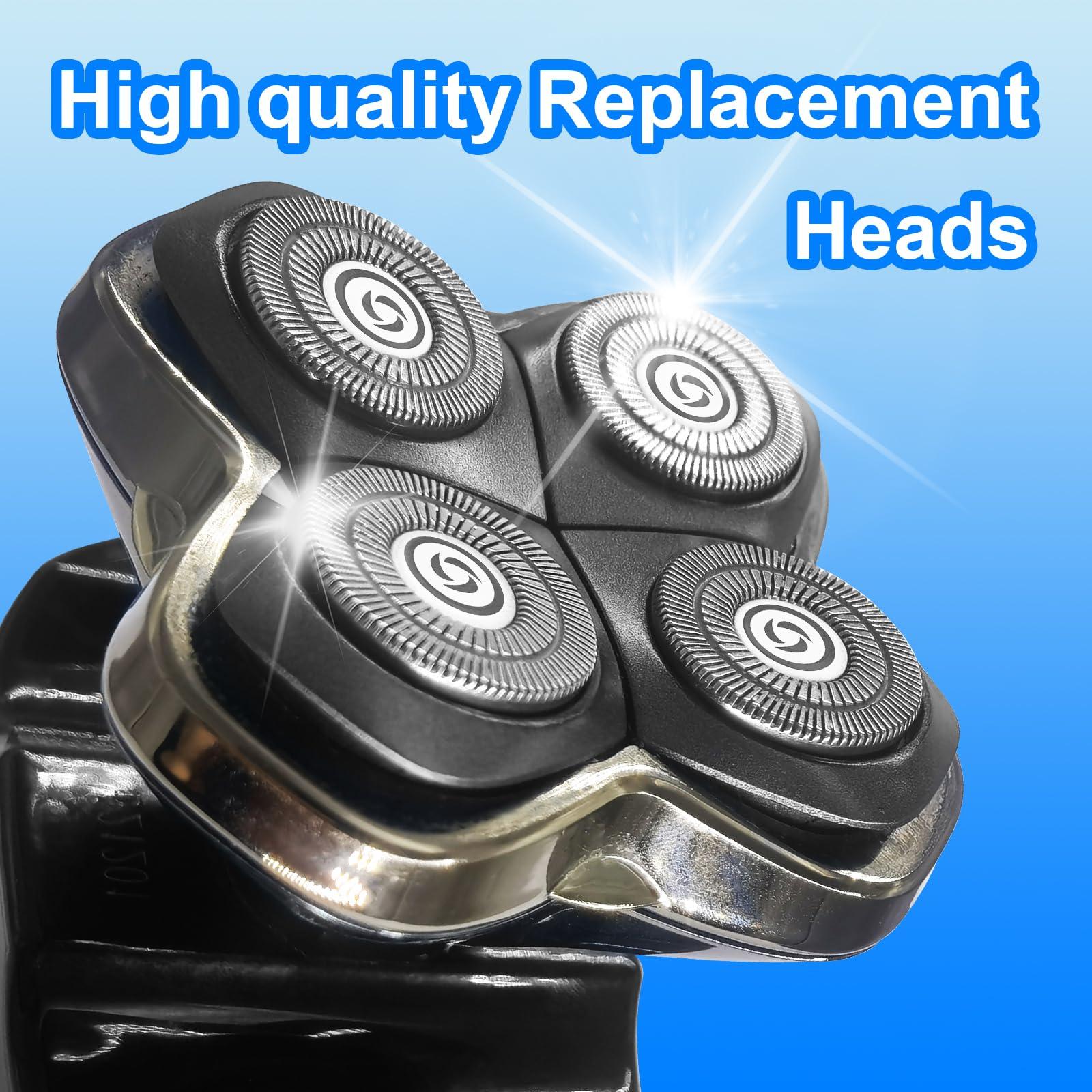 Ruzros Shaver Replacement Blades compatible Skull Shaver for Pitbull Gold PRO/Pitbull Platinum Pro Shaver Heads (12 pcs)