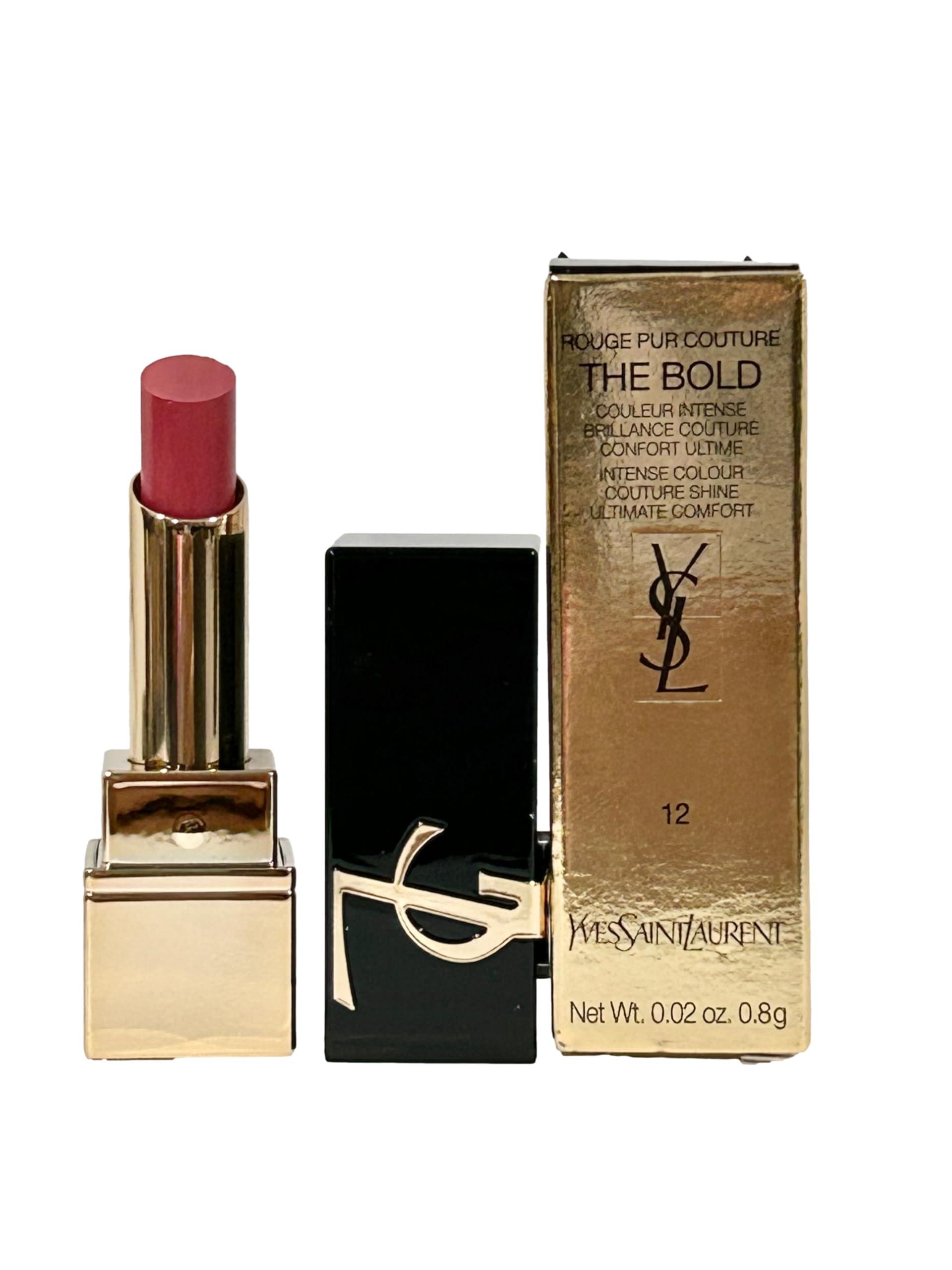 YVES SAINT LAURENT YSL Rouge Pur Couture THE BOLD Lipstick Color 12 NU INCONGRU MINI SMALL SAMPLE SIZE TRAVEL SIZE 0341 RED