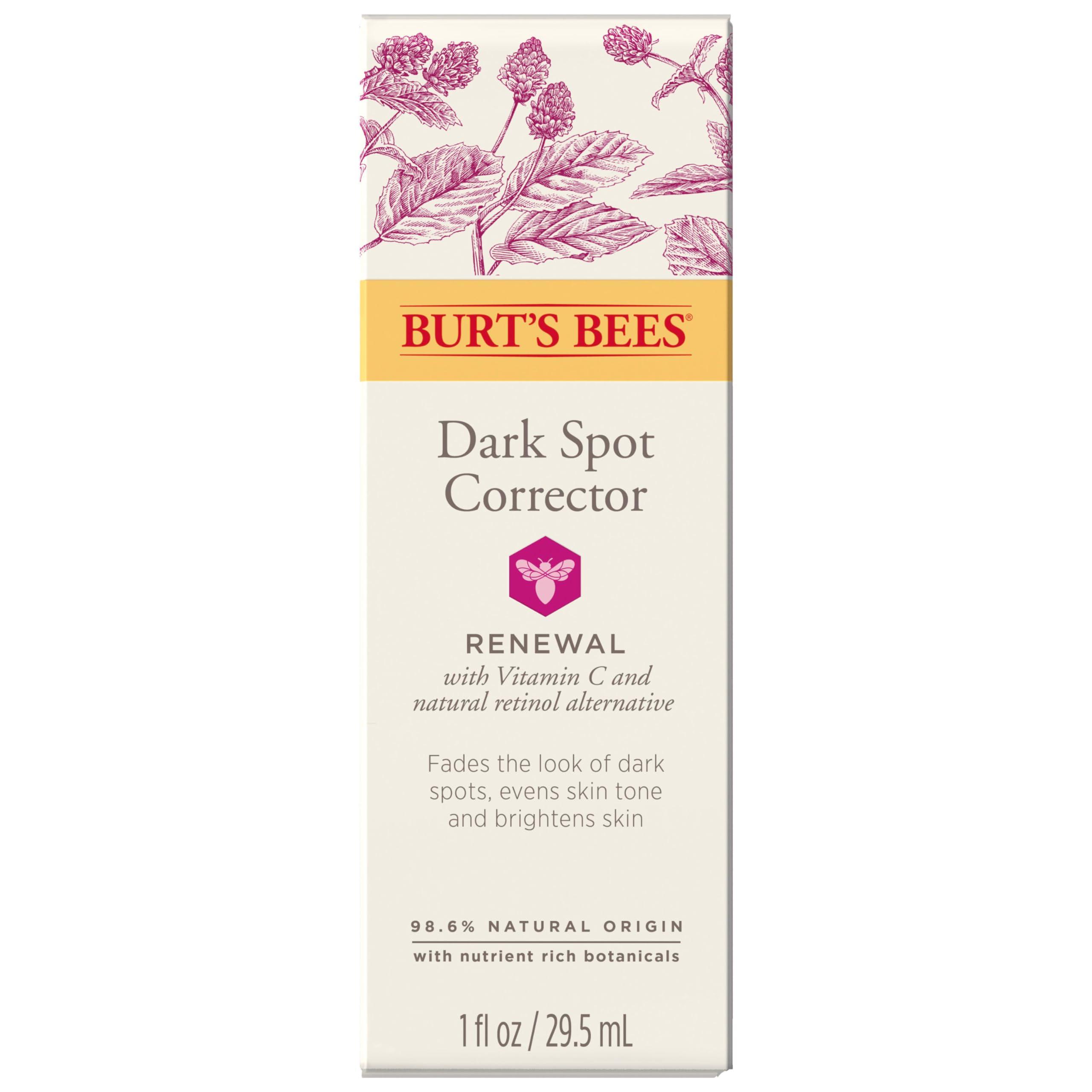 Burt's Bees Burt\'s Bees Renewal Dark Spot Corrector With Natural Retinol Alternative and Vitamin C, Reduces Appearance of Dark Spots and Uneven Skin Tone, 98.6 Percent Natural Origin Skin Care, 1 fl. oz. Bottle