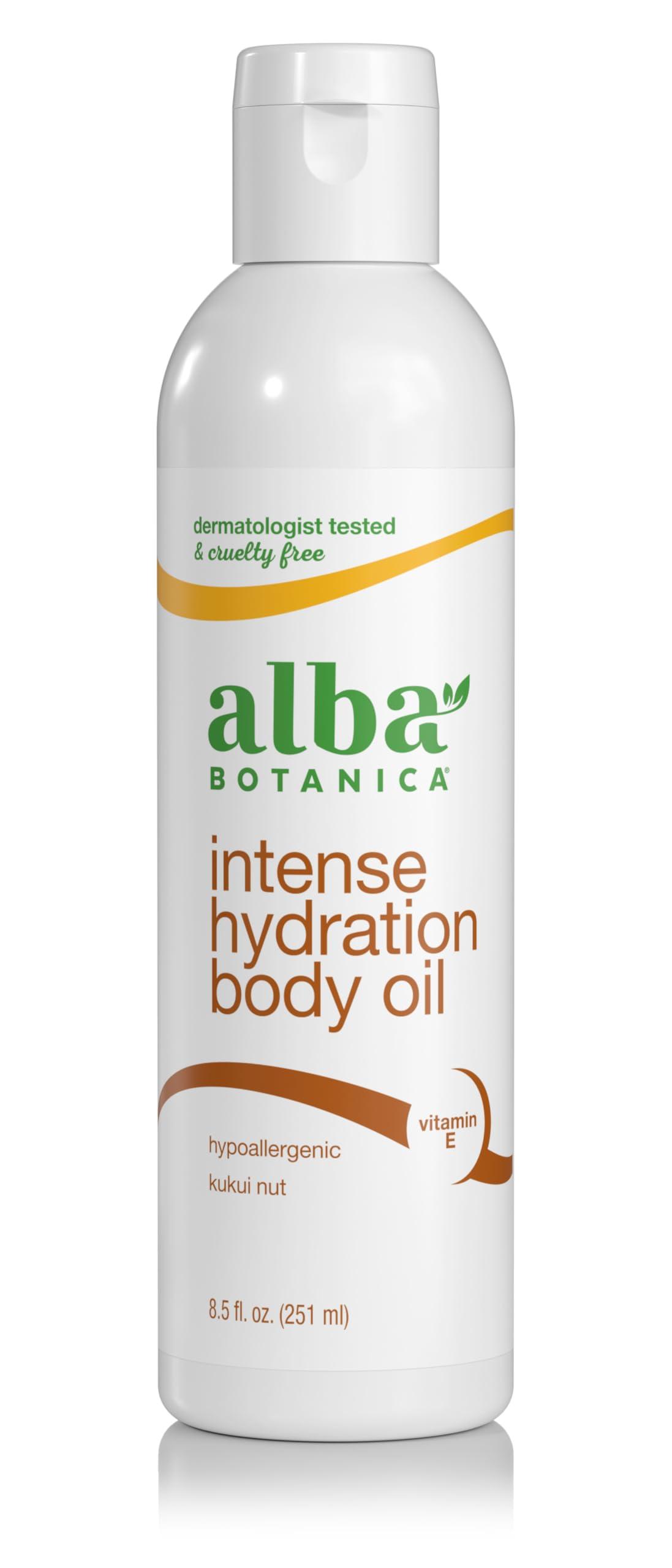 Alba Botanica Alba Botanica Intense Hydration Body Oil, with Kukui Nut and Viamin E, 8.5 Oz (Packaging May Vary)