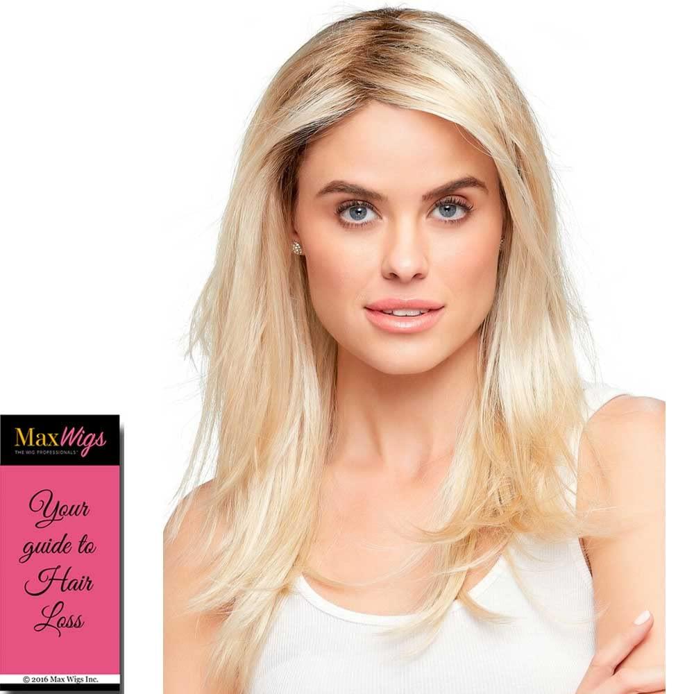 Jon Renau Maxwigs Alessandra Wig Color FS6/30/27 Toffee Truffle - Jon Renau Wigs 13.75\" Long Layered Sheer Smartlace Monofilament Top Synthetic Modern Choppy Layers Bundle MaxWigs Hairloss Booklet