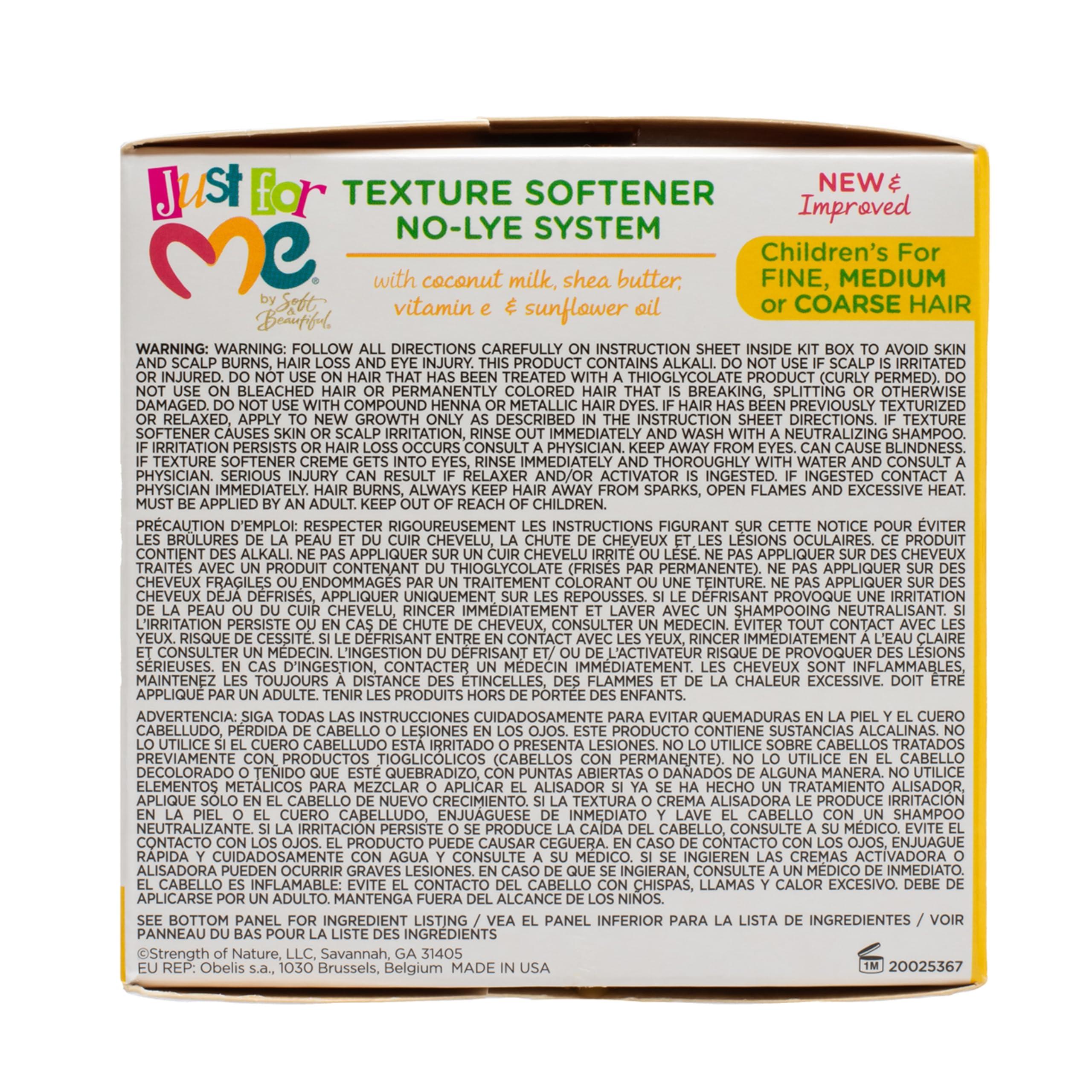 Flywrun Just For Me- No-Lye Texture Softener Kit For Kids - 1 Application
