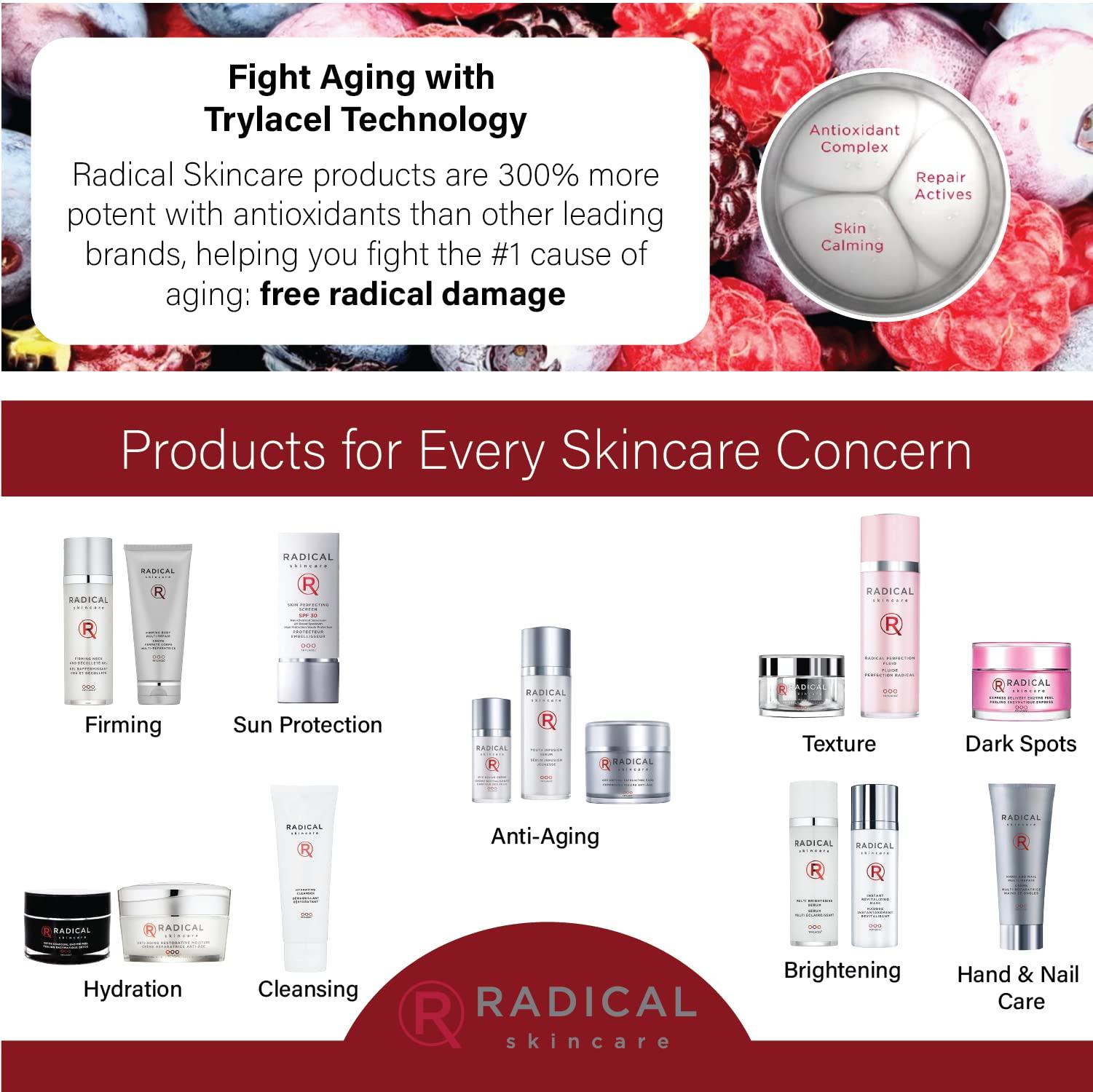 Radical Skincare Radical Skincare Advanced Peptide Antioxidant Serum - Repairs and Smooths Skin to Reduce Wrinkles & Improve Elasticity - For All Skin Types - Paraben Free - Clinically Proven Results (1 Fl Oz, 2 Pack)