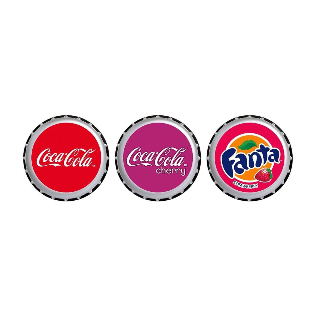 Lip Smacker Lip Smacker Coca Cola Collection - Moisturizing, Soothing Coke Bottle Caps Trio