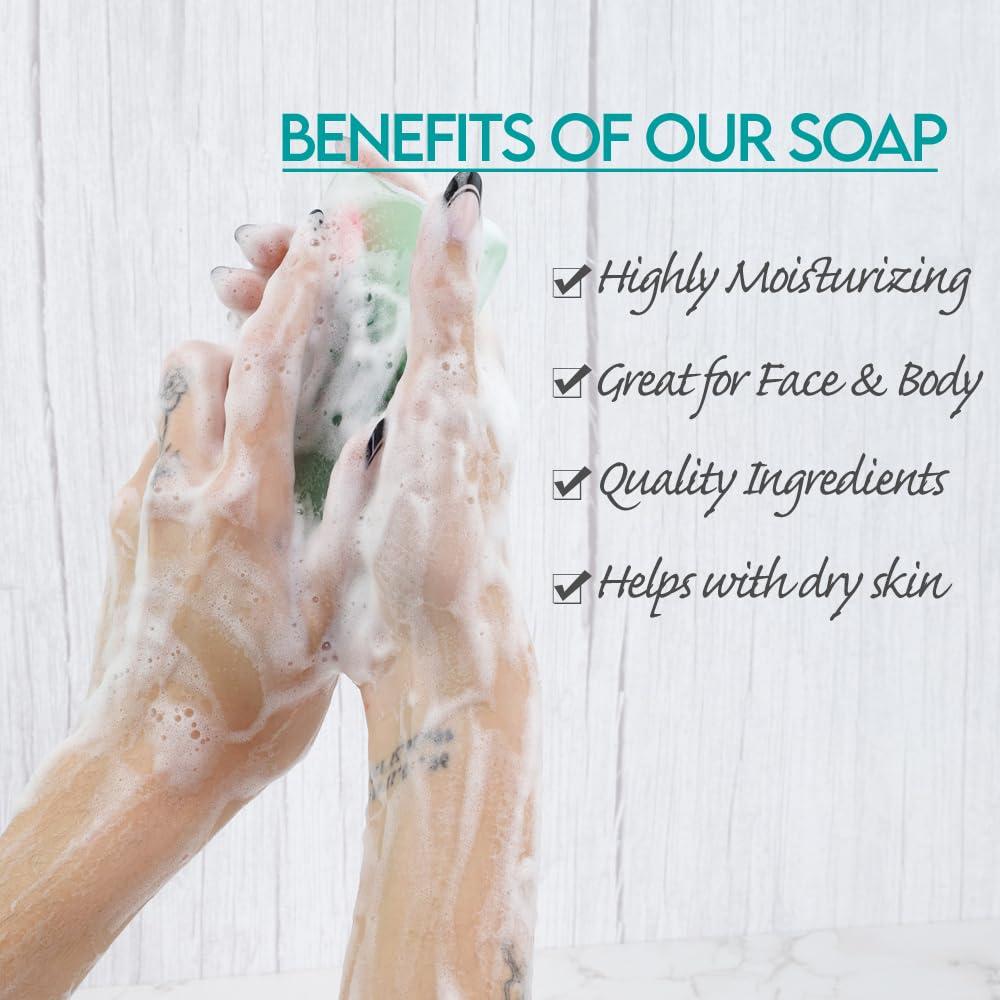 Primal Elements Primal Elements Glycerin Bar Soap | Helps All Skin Types, Sensitive, Oily & Dry Skin | NO PARABENS, VEGAN, GLUTEN FREE, 100% VEGETABLE BASE - (Aloha)