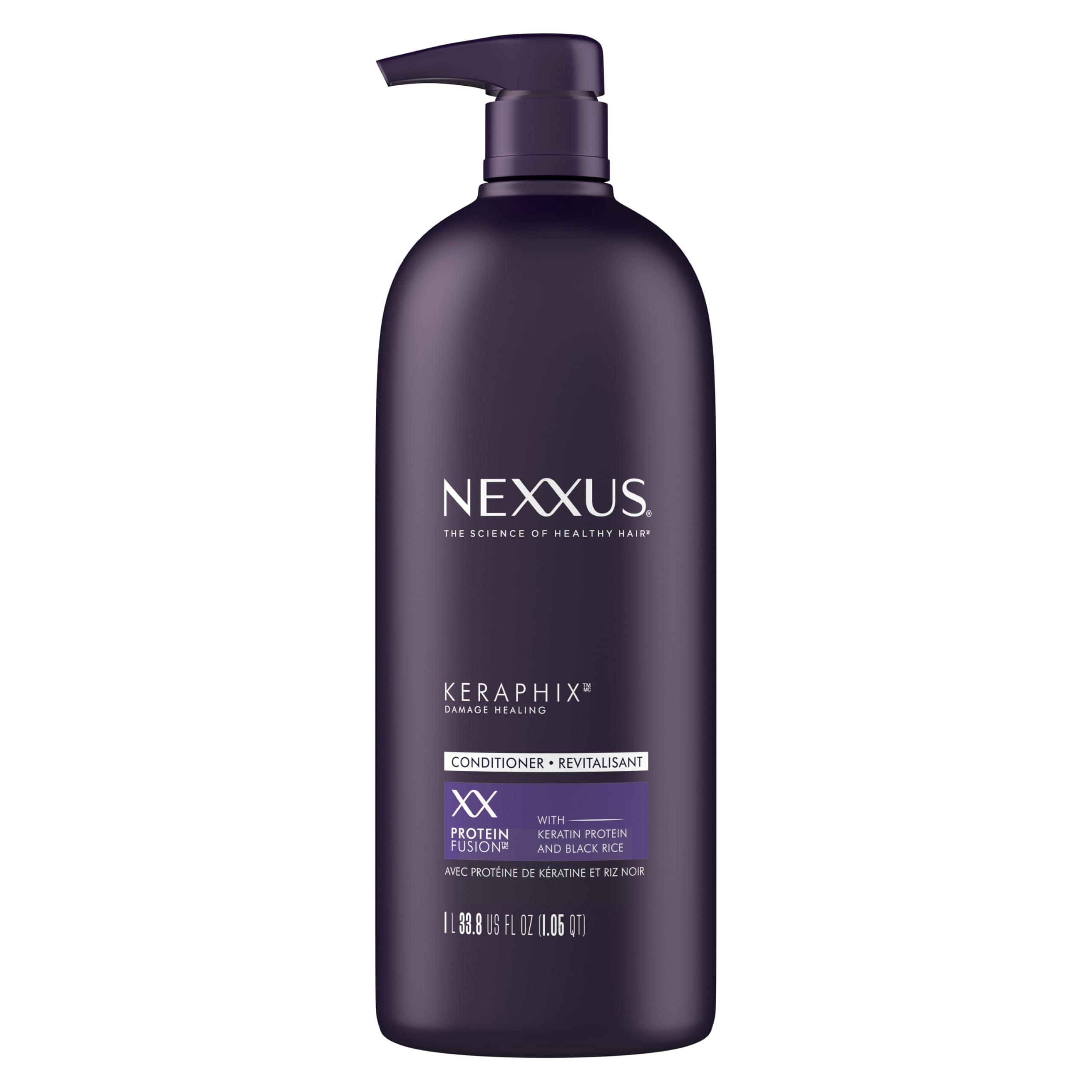 Unilever Nexxus Keraphix ProteinFusion Conditioner with Keratin Protein and Black Rice Conditioner for Damaged Hair 33.8 oz