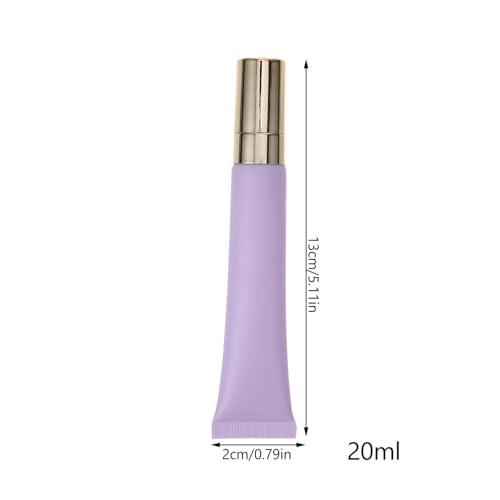 Beaupretty Beaupretty Empty Plastic Soft Squeeze Tubes Refillable Cosmetic Eye Cream Tube Bottle Sample Travel Container Dispenser for Eyecream Lip Balm Gloss 20ml