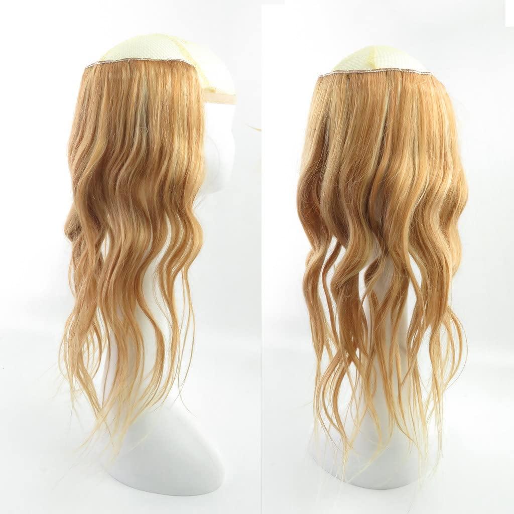 RemeeHi RemeeHi Thick Long Wavy One Piece Clips in 100% Real Human Hair Extension Easy Wear Traceless Hairpieces for Women Thin Hair 26 Inch-120g #16 Light Blonde