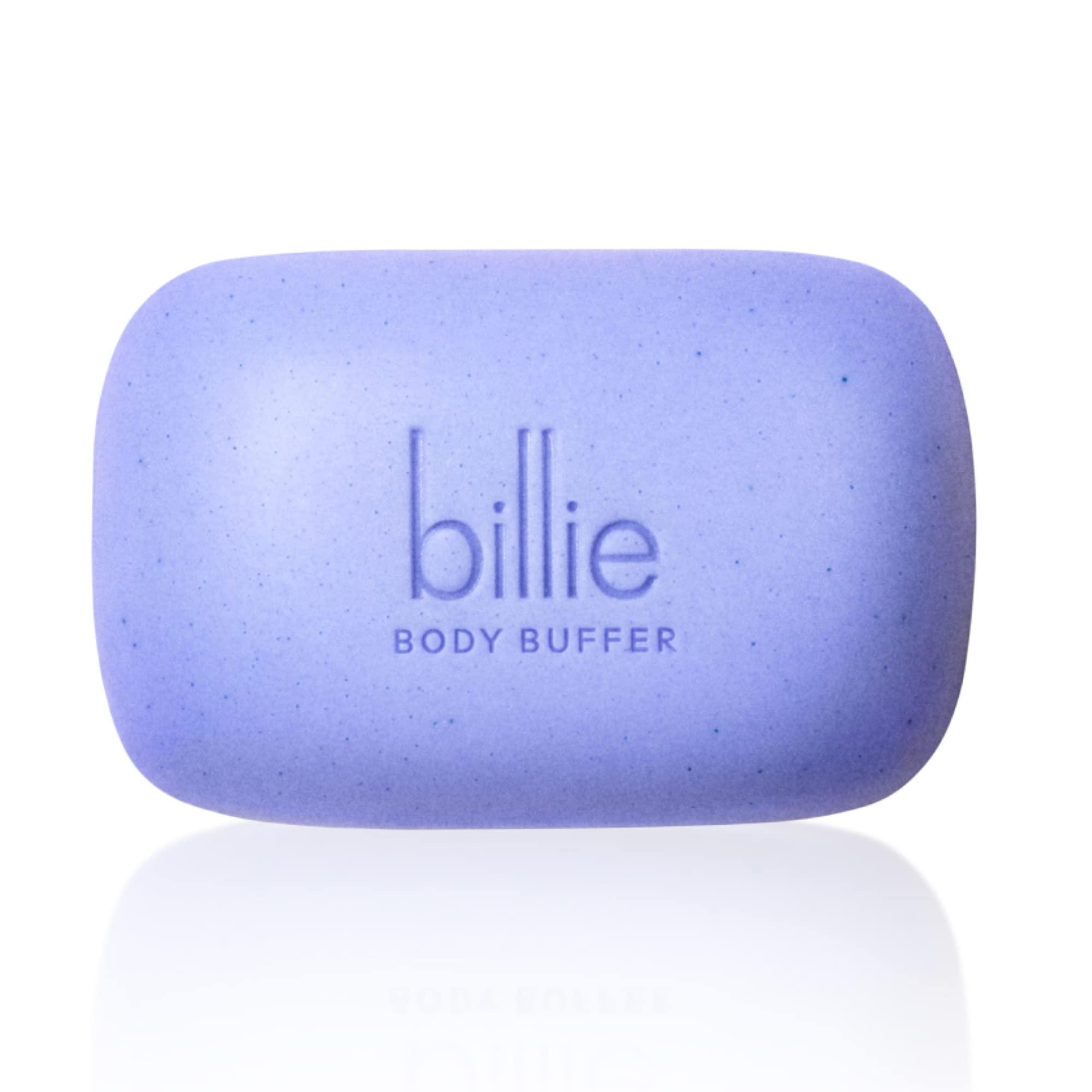 Billie Billie Razors for Women Shave Kit & Body Buffer - Pre-shave Exfoliating Bar - 3.5 oz & Whipped Shave Cream - Lavender & Bergamot Scent - 6.5 fl oz