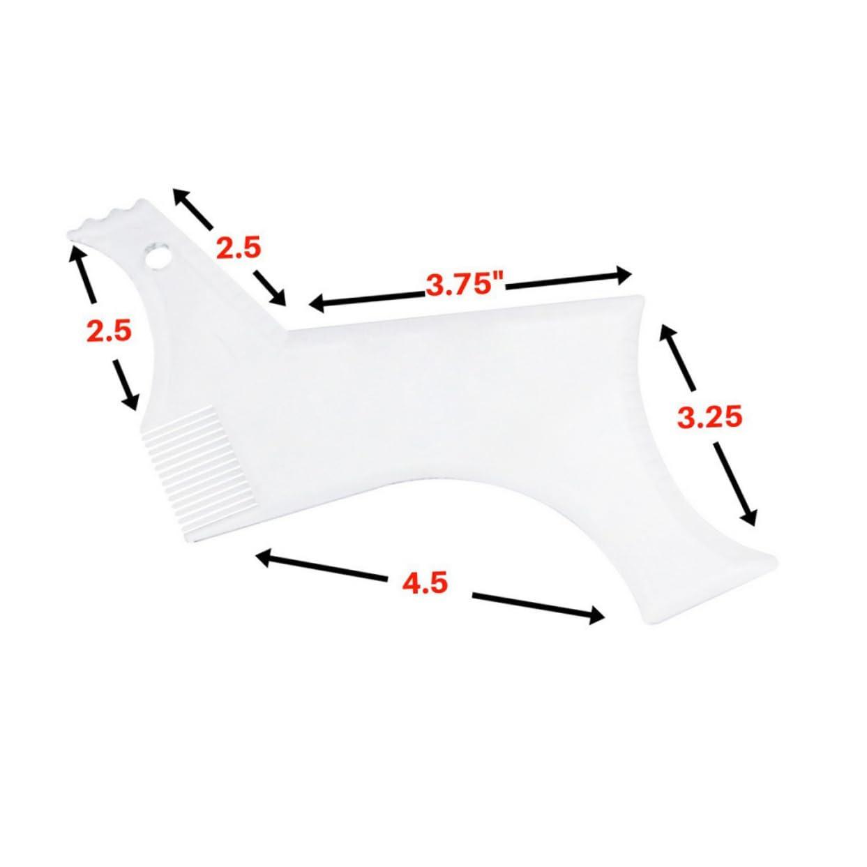 FOMIYES FOMIYES 4 Pcs hair stencils beard shaping tool sideburns styling comb tools for men Beard Shaper Template Kit beard design tool mustache mens razors for shaving man pencil modeling