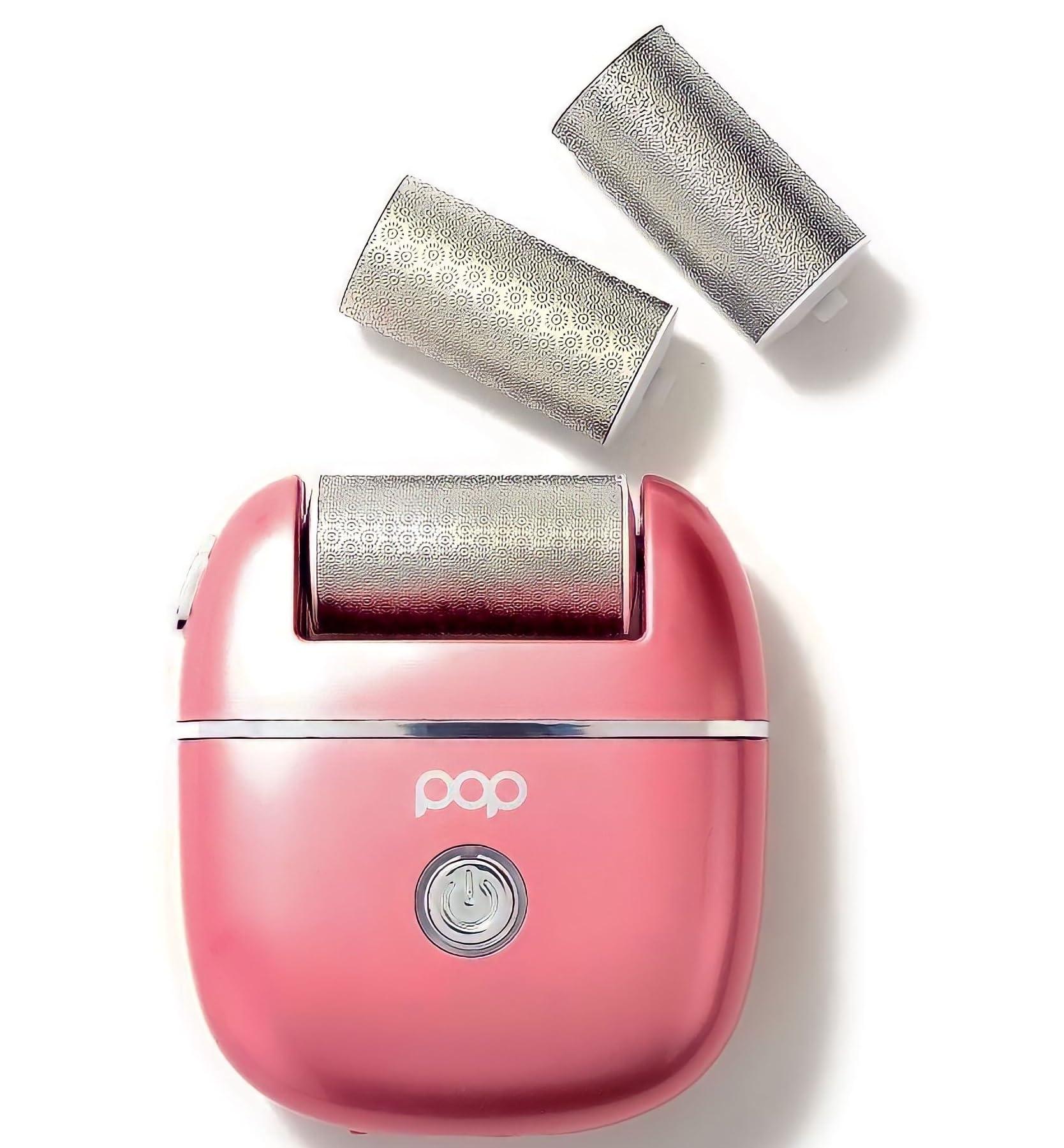 Pop Sonic Pedi Pro Electric Foot File - Electric Callus Remover for Feet - Pedi Spa Foot Exfoliator Tool for Men/Women (Rose Gold)