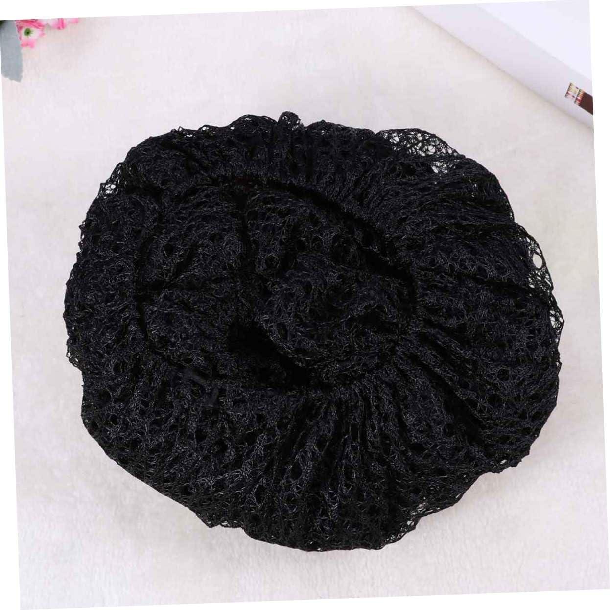 FOYTOKI FOYTOKI 12 Pcs Hair Nets Hair Cover Mesh Heavy Duty Slumber Net with Chin Strap Nighttime Hairnet Heavy Duty Elastic Hairnets Covers Sleeping Cap Hairnet Cap Mesh Cap