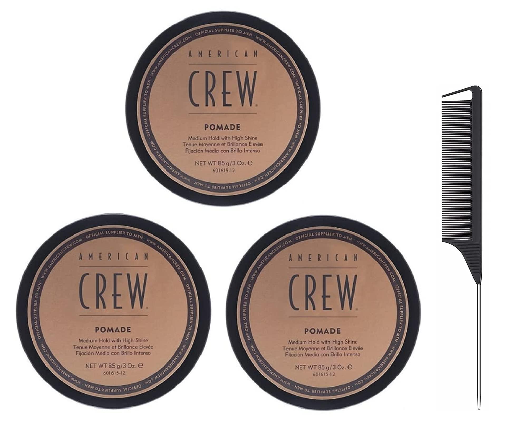 SGHP SGHP Crew - Pomade - Pomade With Medium Hold And High Shine - 3 Ounce - Includes Travel Bottle (Pack Of 3)