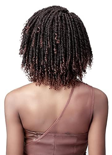 BOBBI BOSS Bobbi Boss 4.5" Lace Part Natural Locs Wig - MLP22 FREEFORM LOCS wigs (1, Jet Black)
