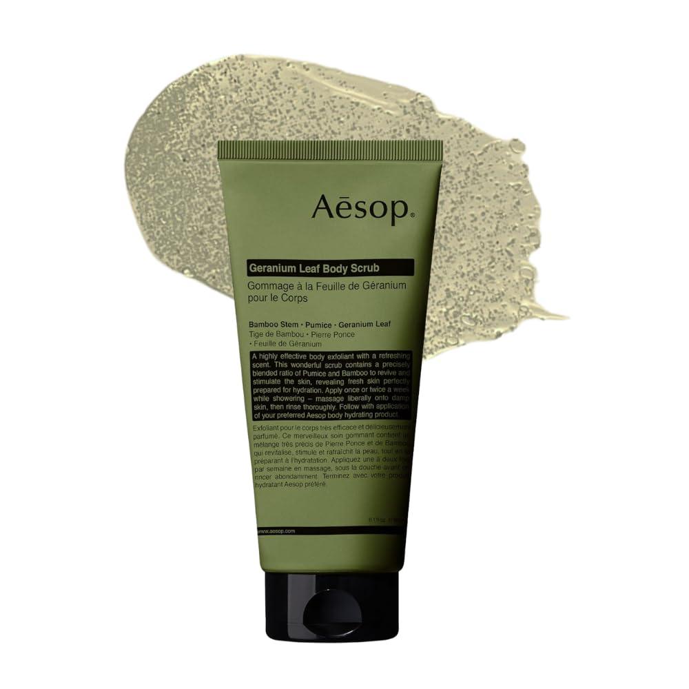 Aesop Aesop Geranium Leaf Exfoliating Body Scrub | Smooth, Soft, Hydrated Skin | 6.2 oz / 180mL