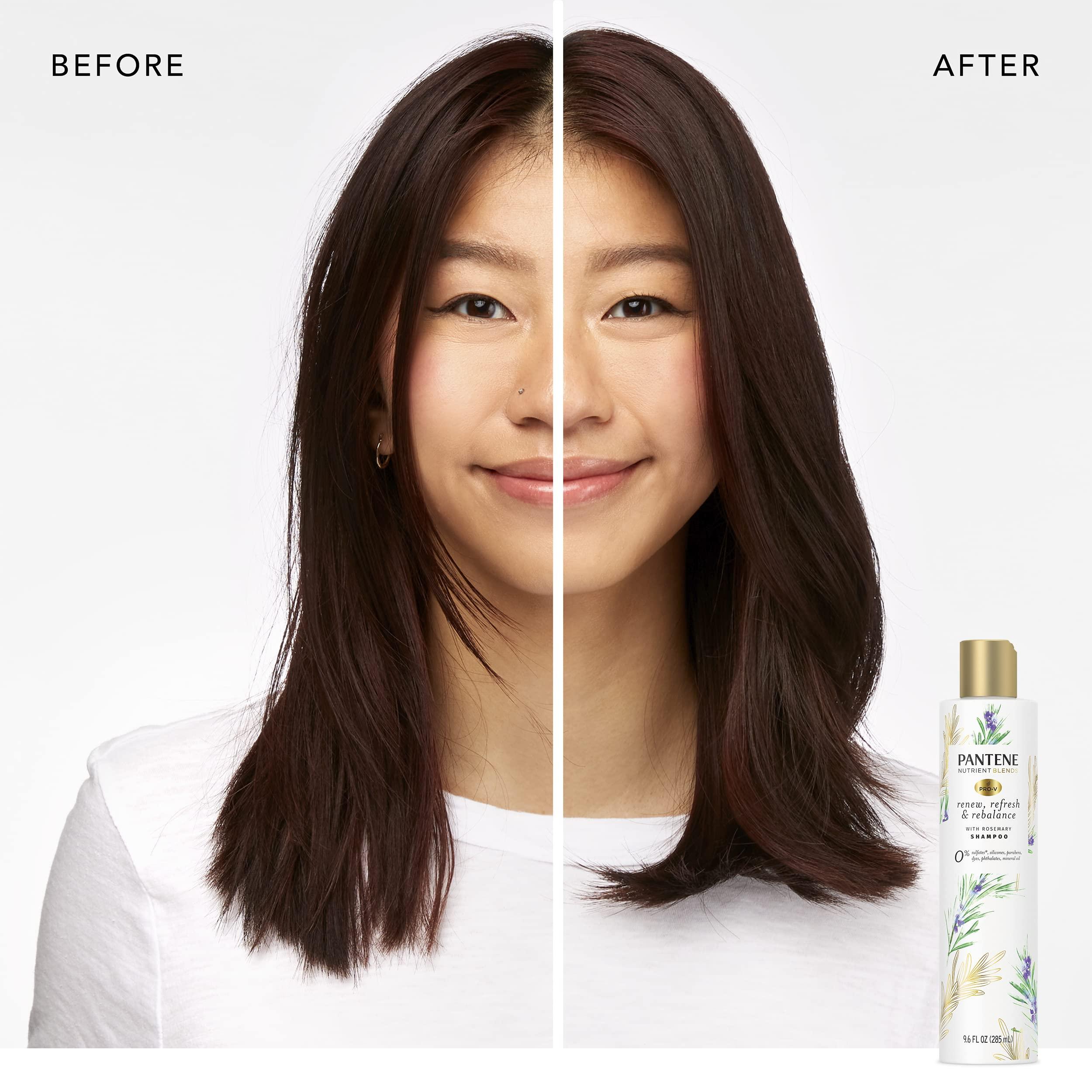 Pantene Pantene Sulfate Free Shampoo, Detangling Shampoo with Rosemary, Color Safe, 9.6 oz