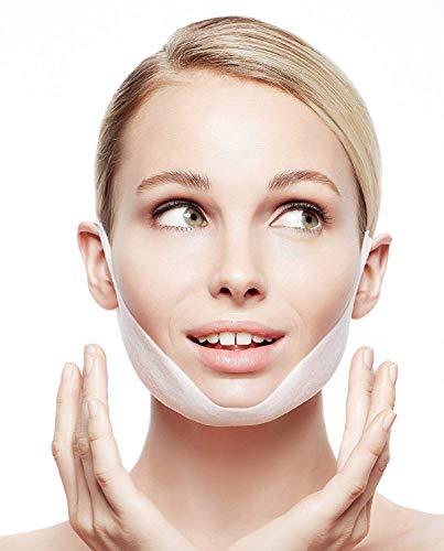 MAGICSTRIPES MAGICSTRIPES Lifting Collagen Mask - V Line Mask, Double Chin Reducer Lifting Face Mask, V Shape Slimming Facial Mask (BOX - 5 Masks)