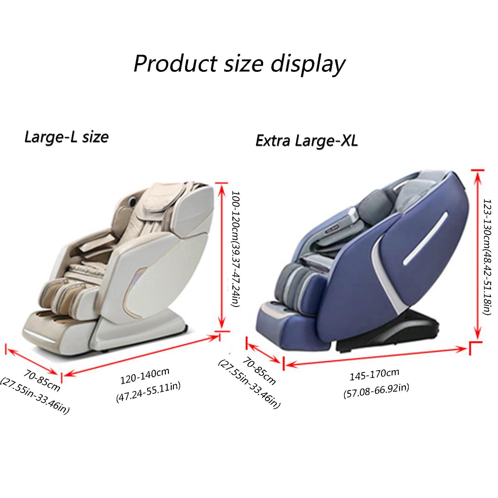 CEUGS Full Body Shiatsu Massage Chair Cover,Sofa Cover,Zero Gravity Chair Covers,Full All Body Shiatsu Single Recliner Chair,D,XL