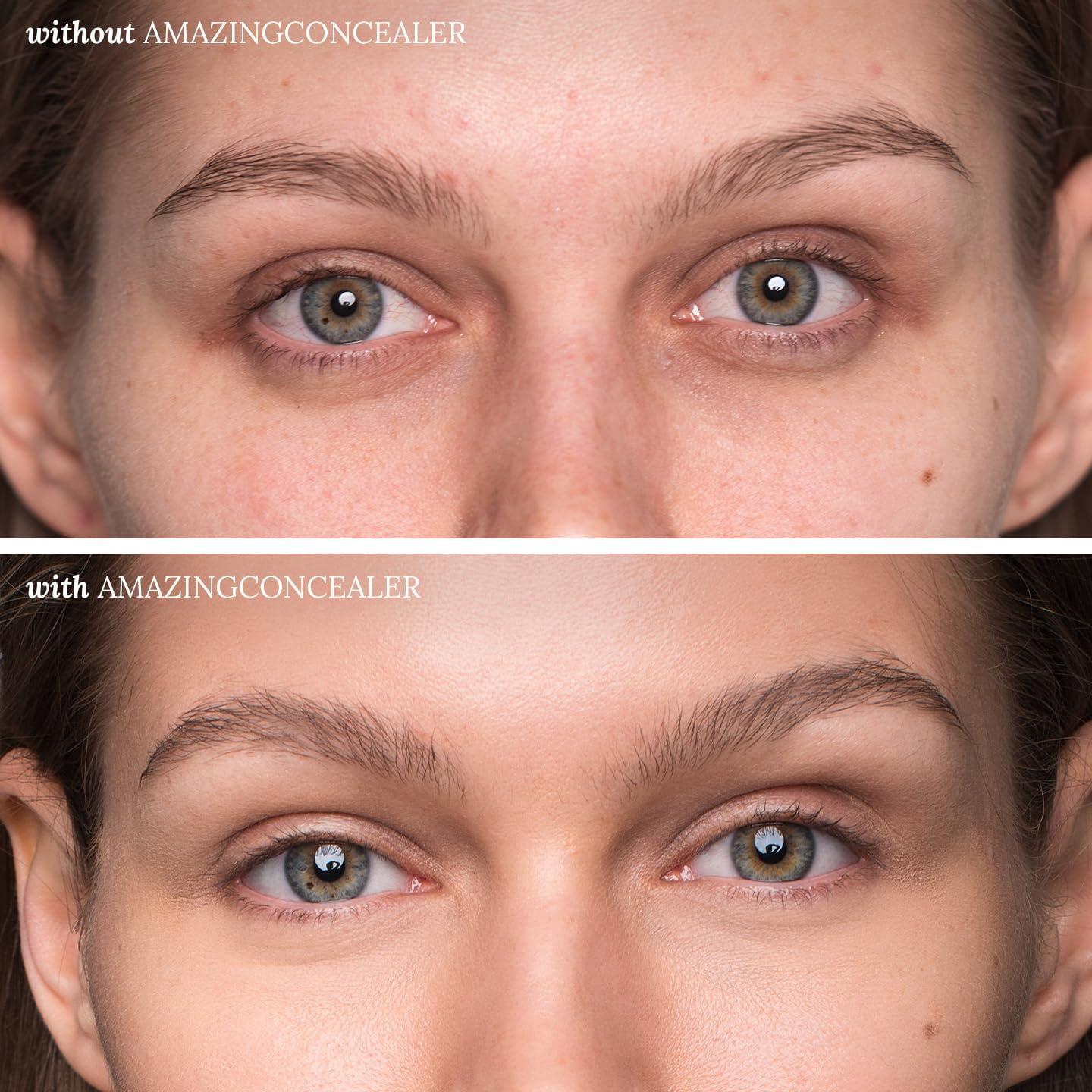 AmazingCosmetics AmazingCosmetics Amazing Concealer, multipurpose full coverage concealer 0.2 Oz, Light Golden