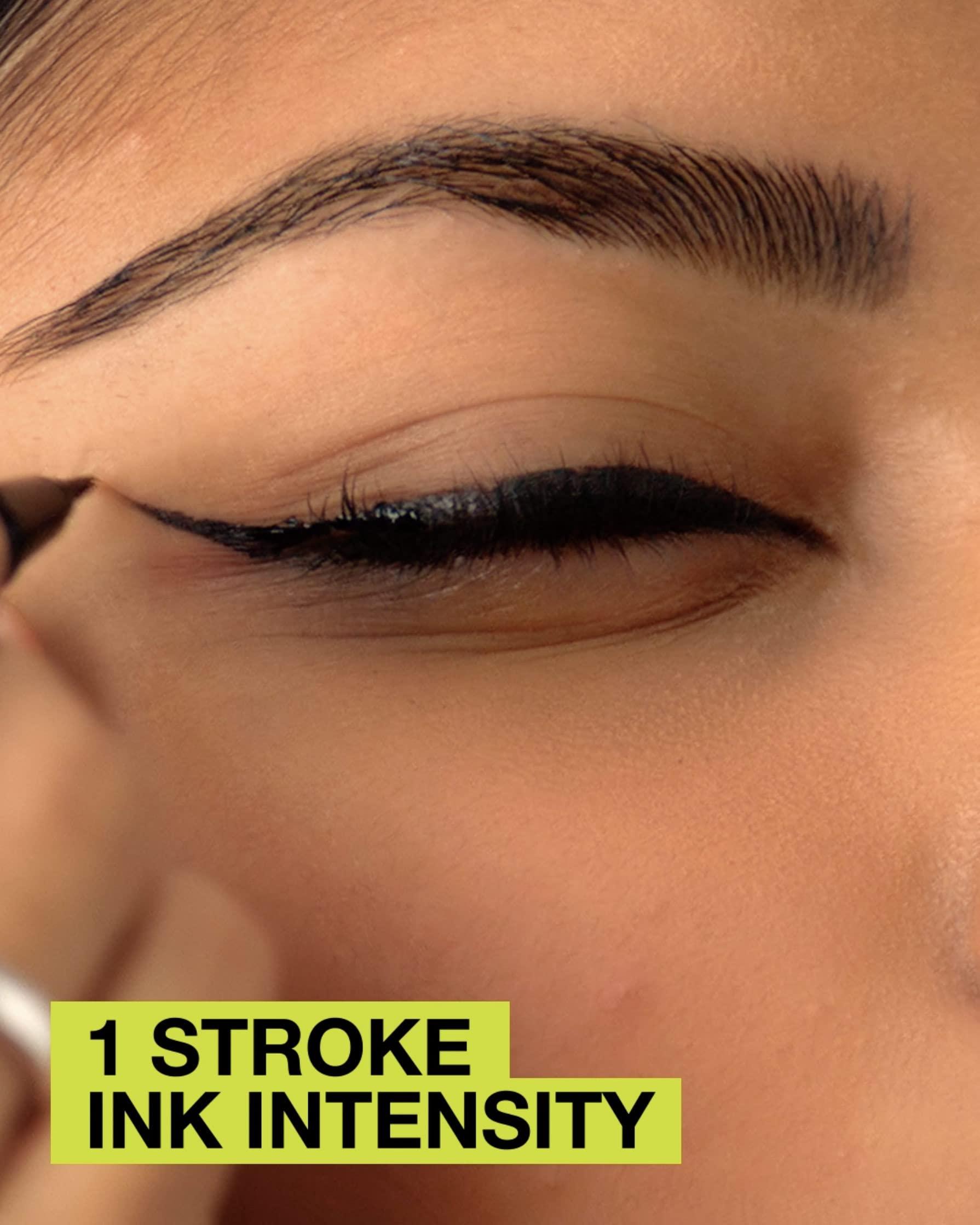 MAYBELLINE Maybelline Sky High Waterproof Mascara Makeup, Very Black + Maybelline New York Tattoo Studio Ink Pen Eyeliner Jet Black Bundle