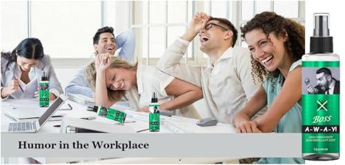 A-W-A-Y! Boss Repellant Mist - Gag Gifts for the Office Party - Hilarious Silly Boss Present - Unique Prank Stuff - Funny Gift for Bosses Day