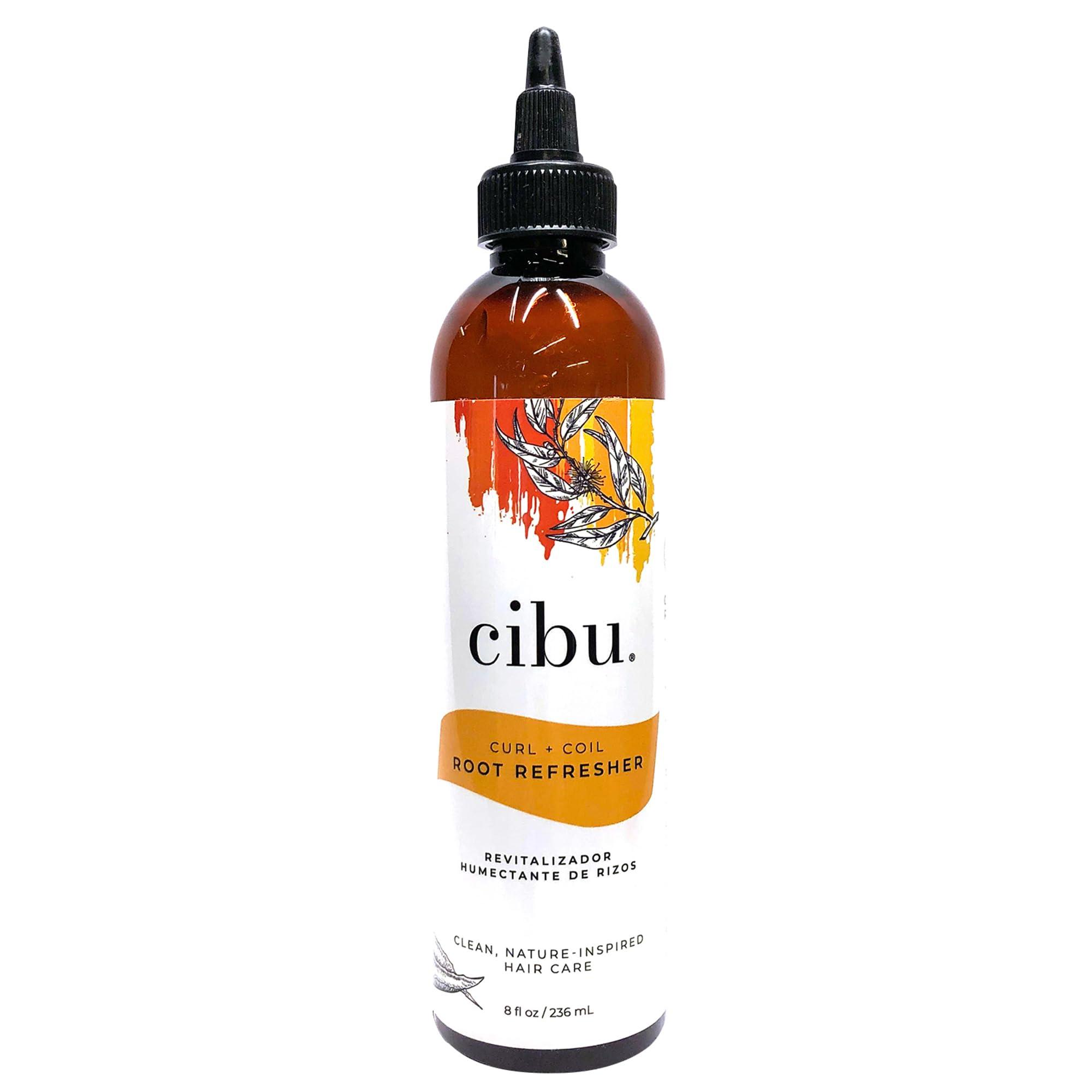 CIBU Cibu Curl + Coil Root Refresh - Nutrient Rich Tea Tree Oil - Moisturizing Hair and Scalp Oil for Dry Itchy Scalp - 8oz