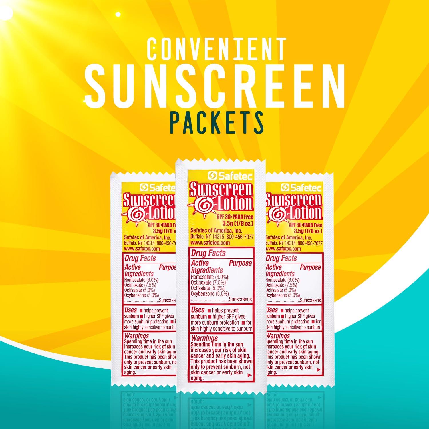 HOMESPHERE Sunscreen Lotion, SPF30 Protection and PABA Free, Individual Packets of Sunscreens (Pack of 1000) Travel Size Sun Screen for Outdoors, Bundled with reclosable Homesphere bag