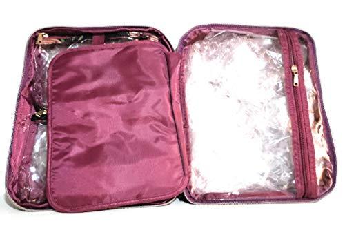 Sonia Kashuk Sonia Kashuk Cosmetic Bag Beauty Organizer Dark Floral with Webbing Black